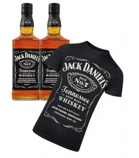 Pack 2 Botellas Jack Daniels 75cl. + Camiseta Jack Daniels
