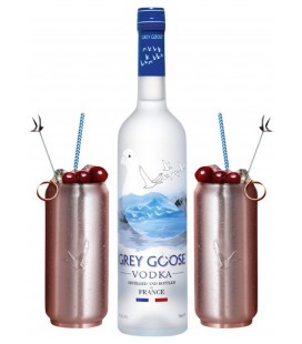 Grey Goose Vodka Premium + 2 Vasos Soda Can